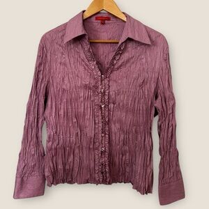 Jane Blue Mauve Button-Down Shirt